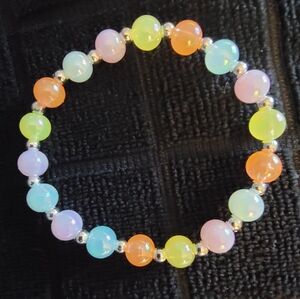 Handmade stretch beaded bracelet